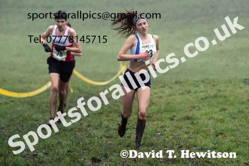 Womens under-17s and under-20s, NECAA Junior Cross Country Relays, Thornley Farm, Peterlee, Saturday, December 12th. Photo: David T. Hewitson/Sports for All Pics